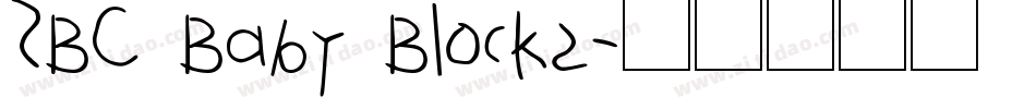 SBC Baby Blocks字体转换